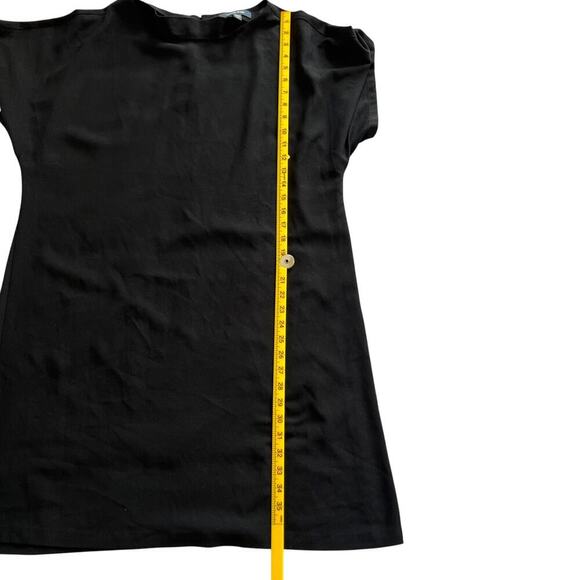 Modcloth Chiffon Shift Dress Black Size XL - Picture 6 of 6